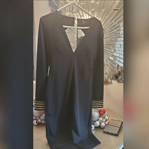 Black Open Back Dress